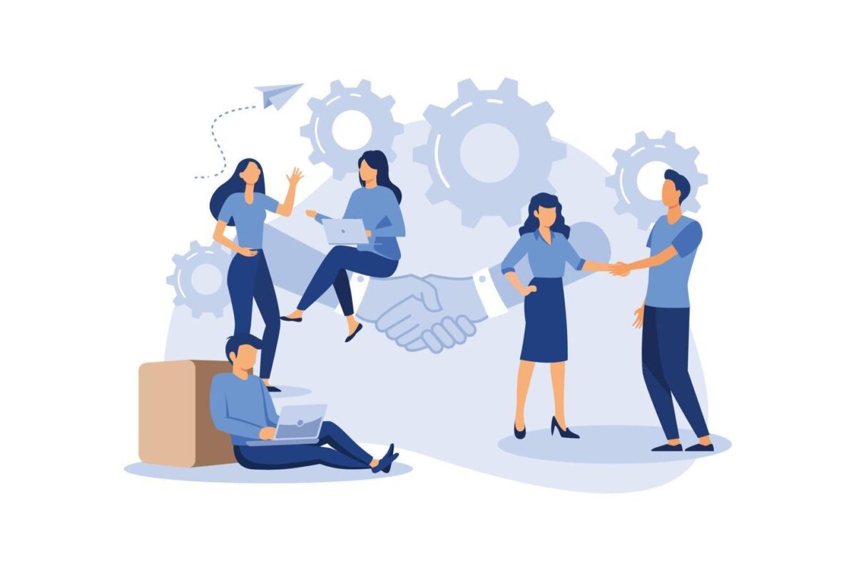 business-concept-illustration-partnership-concept-agreement-of-parties-hand-shake-signing-documents-flat-modern-design-illustration-vector